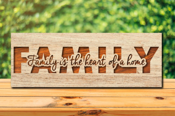 Personalized Engraved Wooden Family Sign