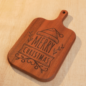 Personalized Engraved Wooden Cutting Board – Custom Name or Message Gift