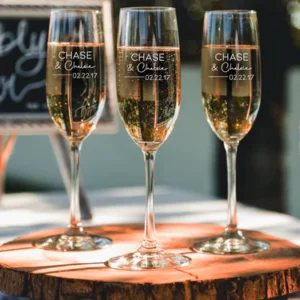 Custom Engraved Champagne Glass – Personalized Keepsake for Celebrations