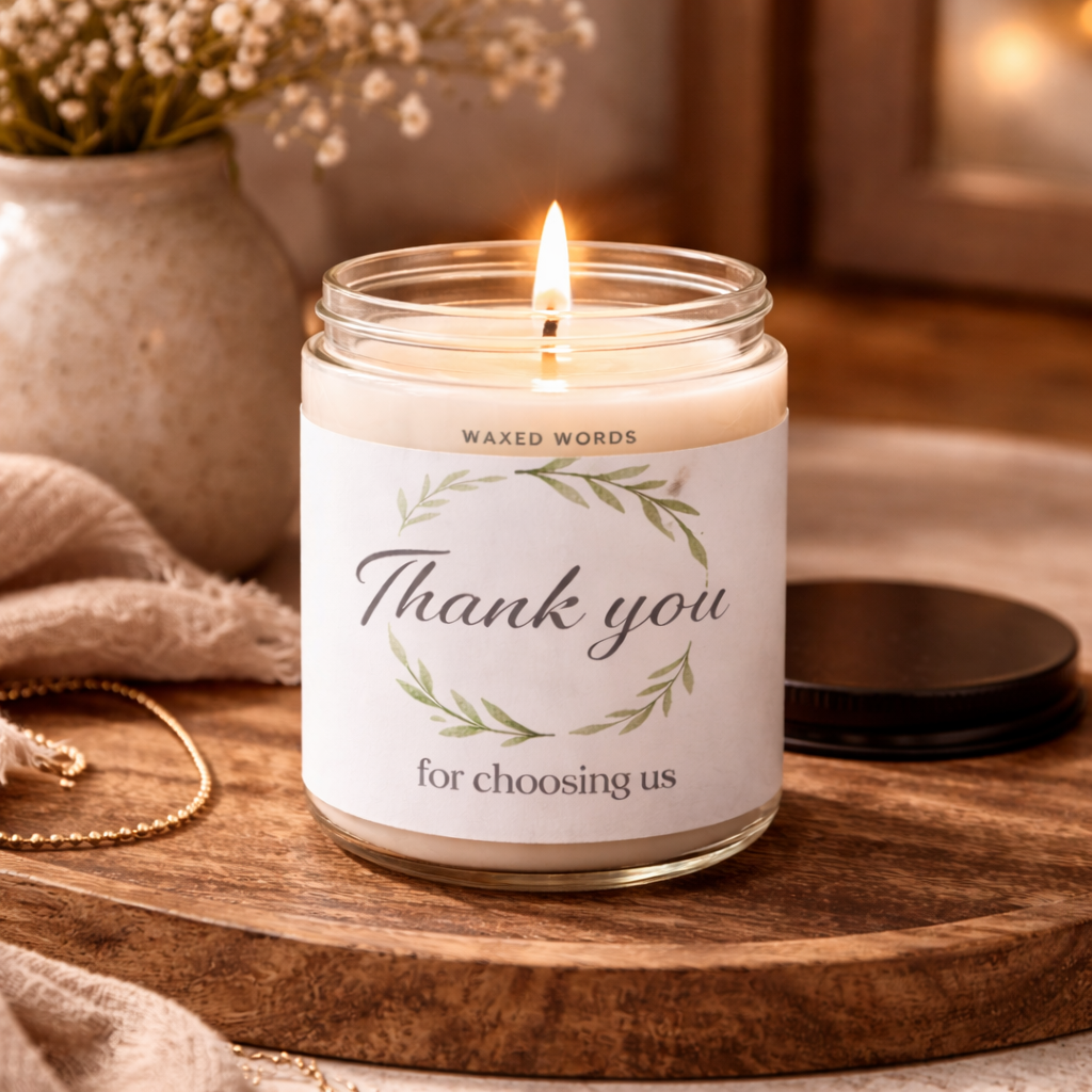 Personalized Employee Thank You Candle, Staff Appreciation Gift, Corporate Client Gift, Team Recognition Candle, Custom Coworker Gift - Image 2