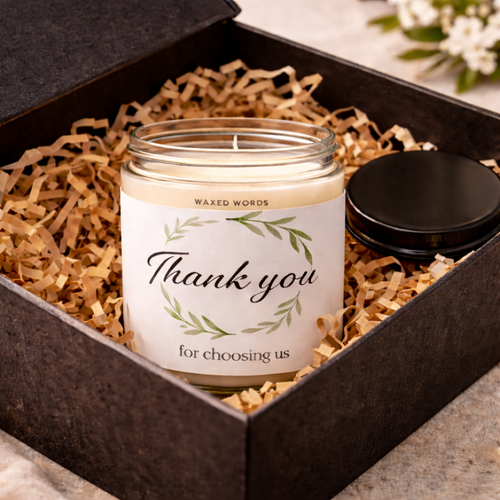 Personalized Employee Thank You Candle, Staff Appreciation Gift, Corporate Client Gift, Team Recognition Candle, Custom Coworker Gift - Image 4