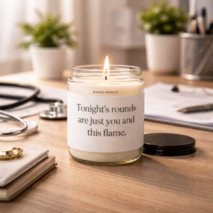 Tonight’s Rounds are just you Candle – Funny Doctor, Med School Graduation Soy Candle future doctor, new doctor. Candle Gift for Doctors