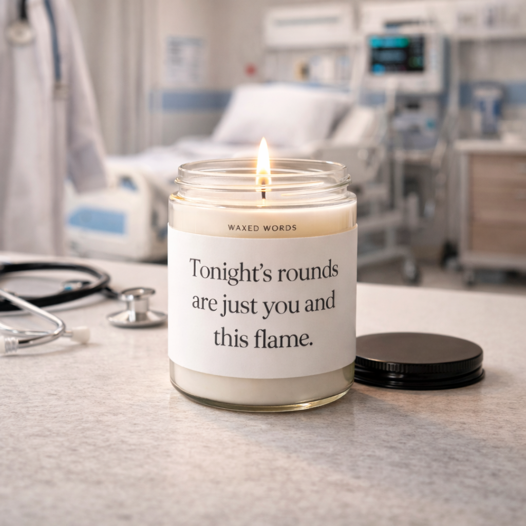 Tonight’s Rounds are just you Candle – Funny Doctor, Med School Graduation Soy Candle future doctor, new doctor. Candle Gift for Doctors - Image 2