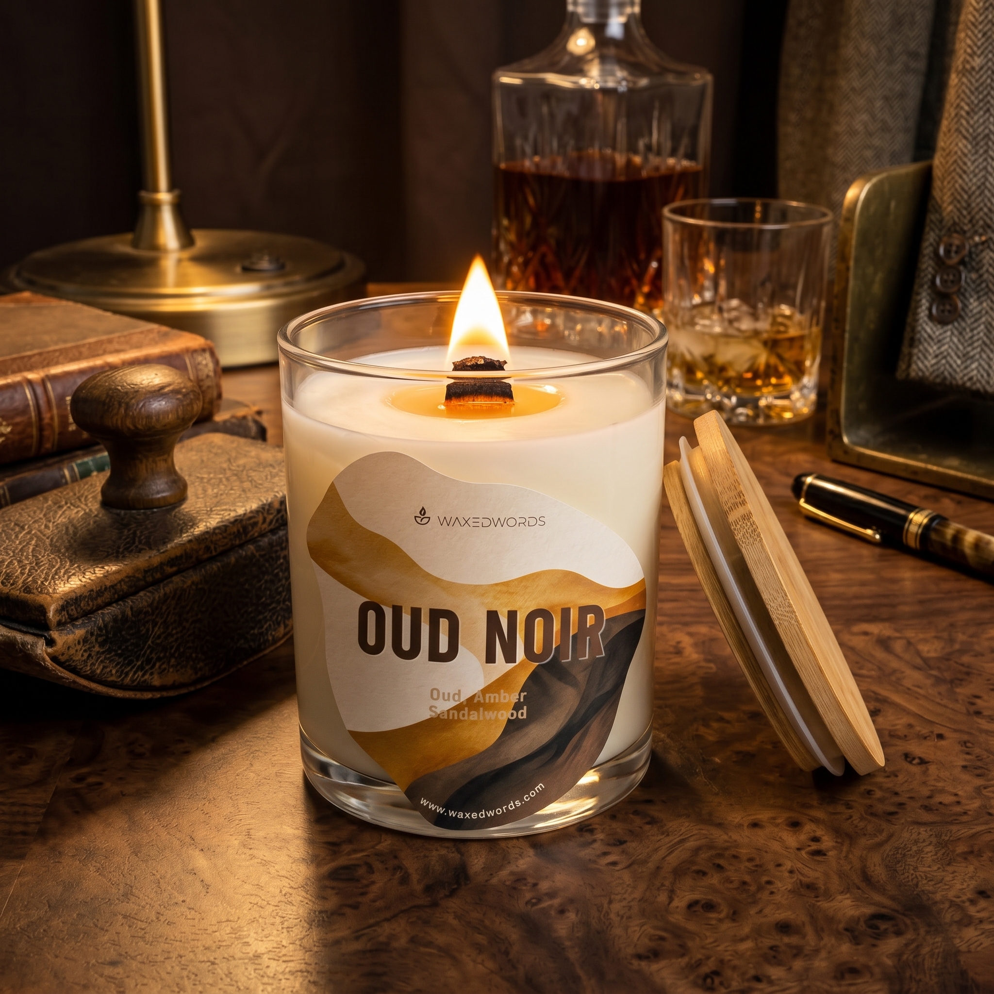 Oud Noir — The Deep, Resinous Luxury Candle for Bold Presence - Image 4
