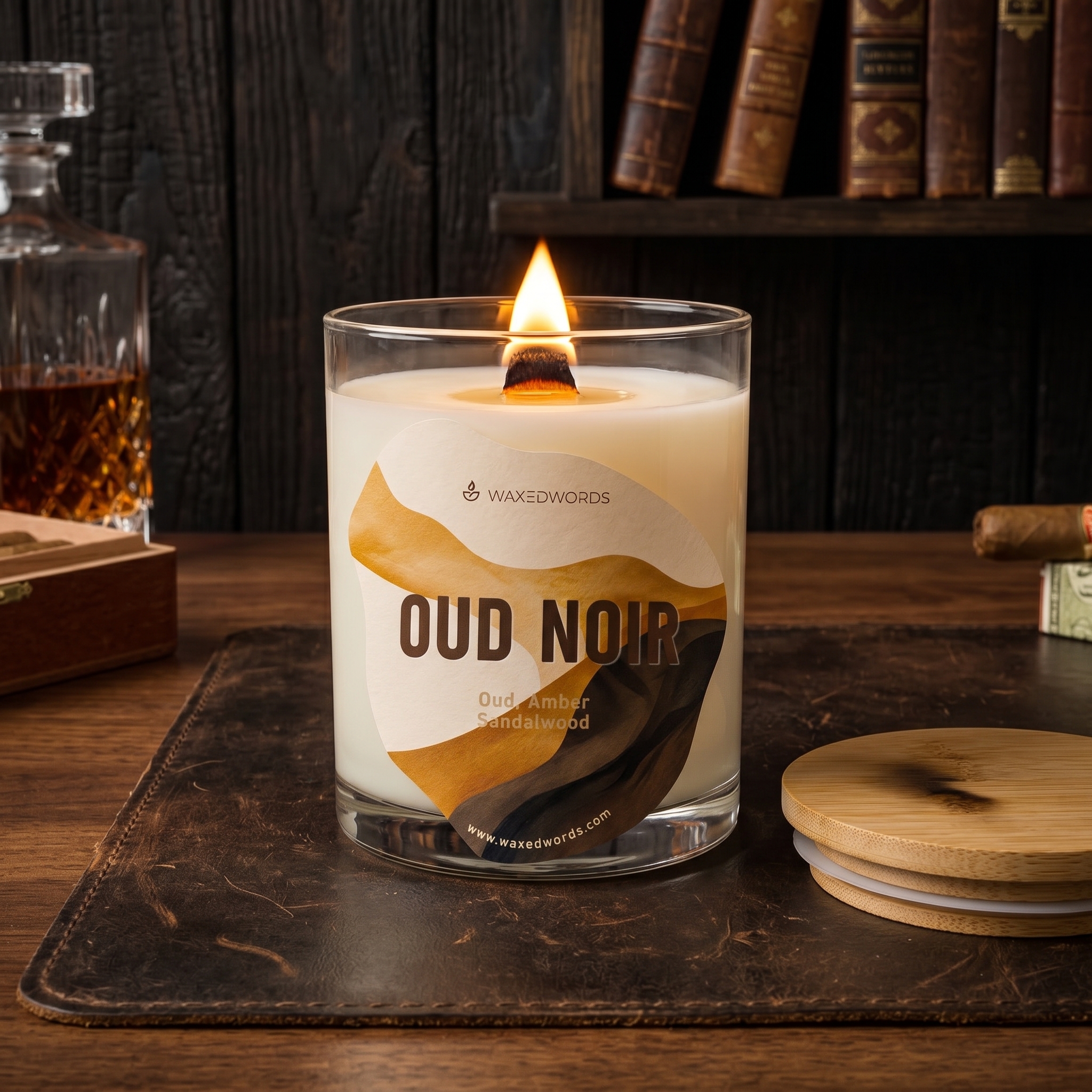 Oud Noir — The Deep, Resinous Luxury Candle for Bold Presence - Image 3