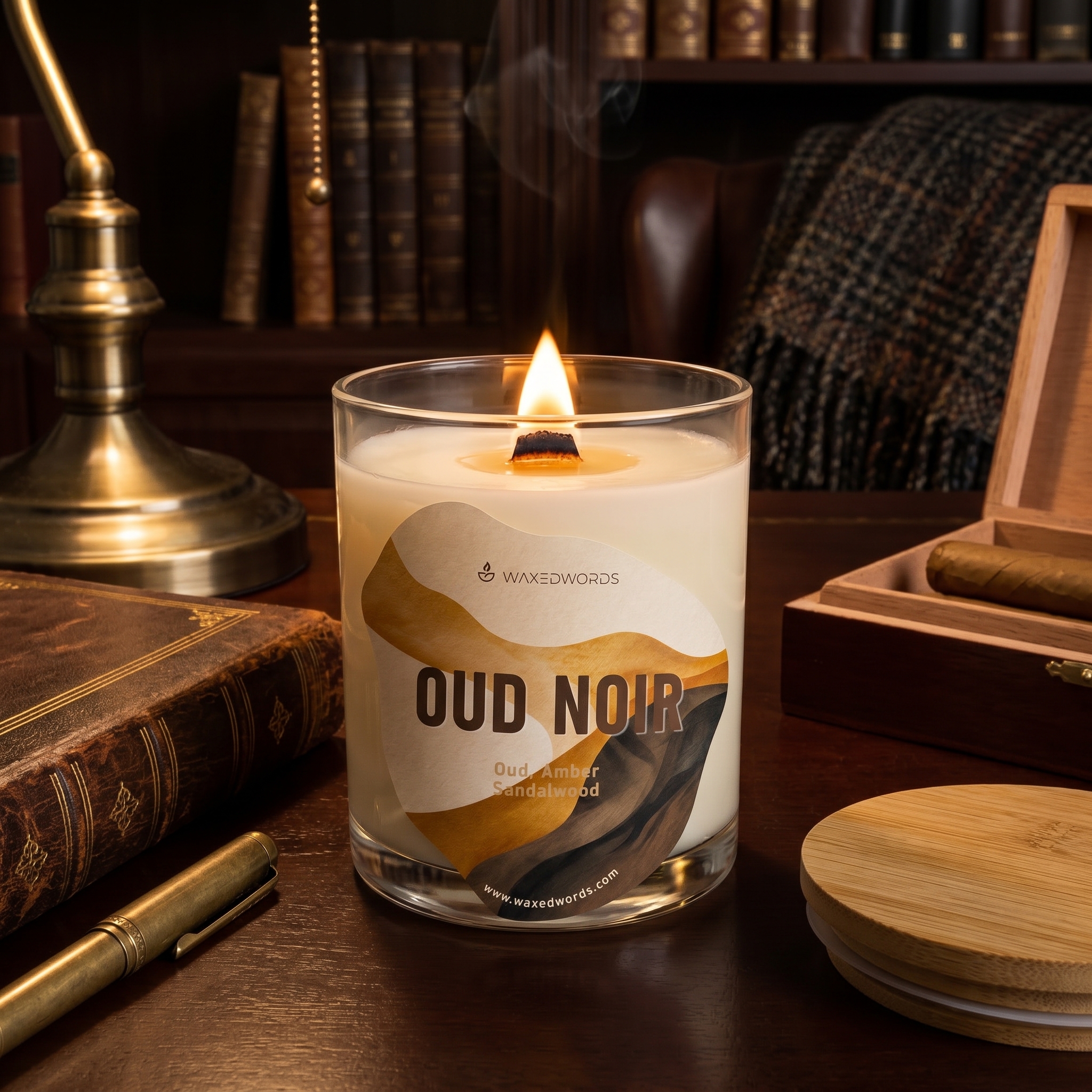 Oud Noir — The Deep, Resinous Luxury Candle for Bold Presence - Image 2