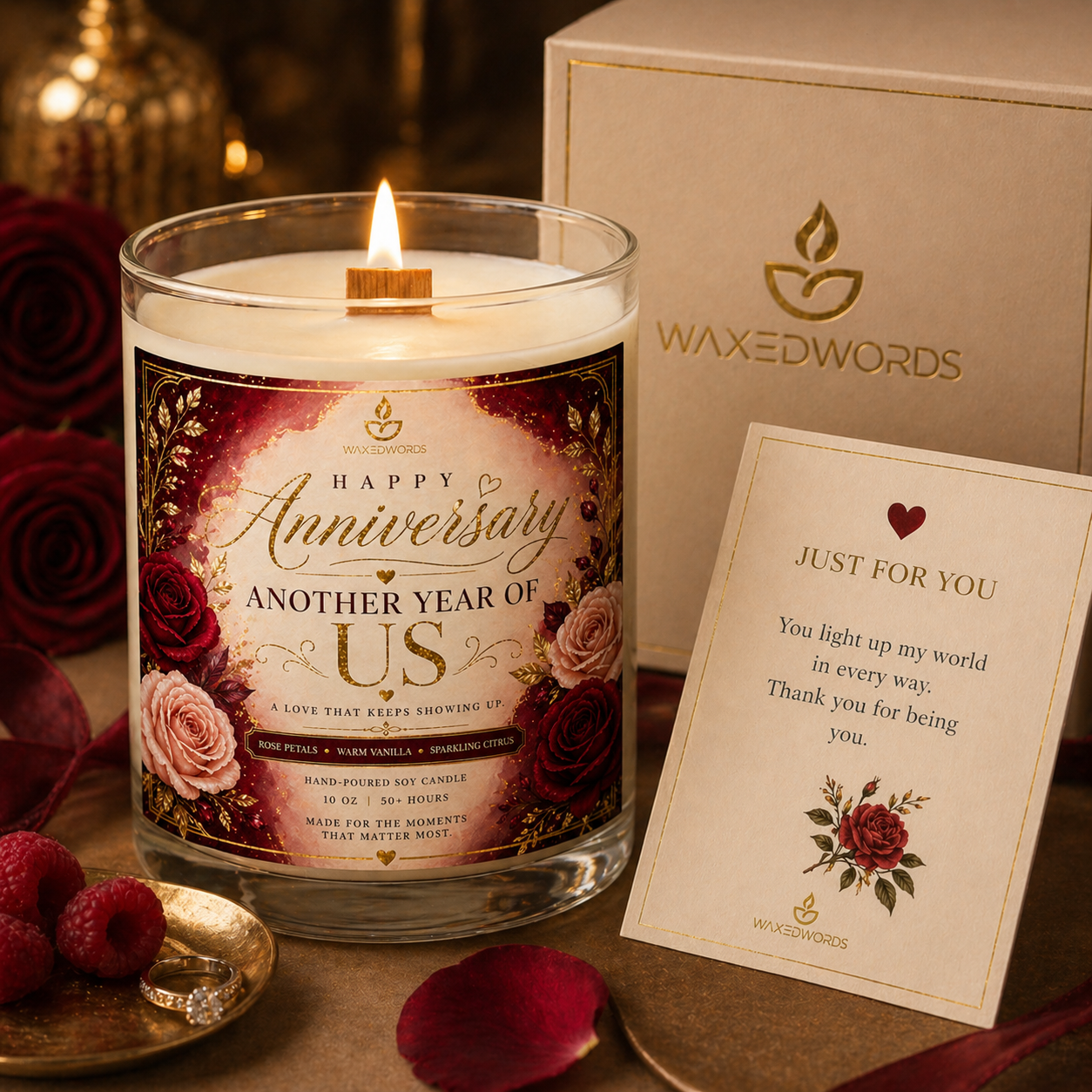 Anniversary Candle Gift Box - Image 3
