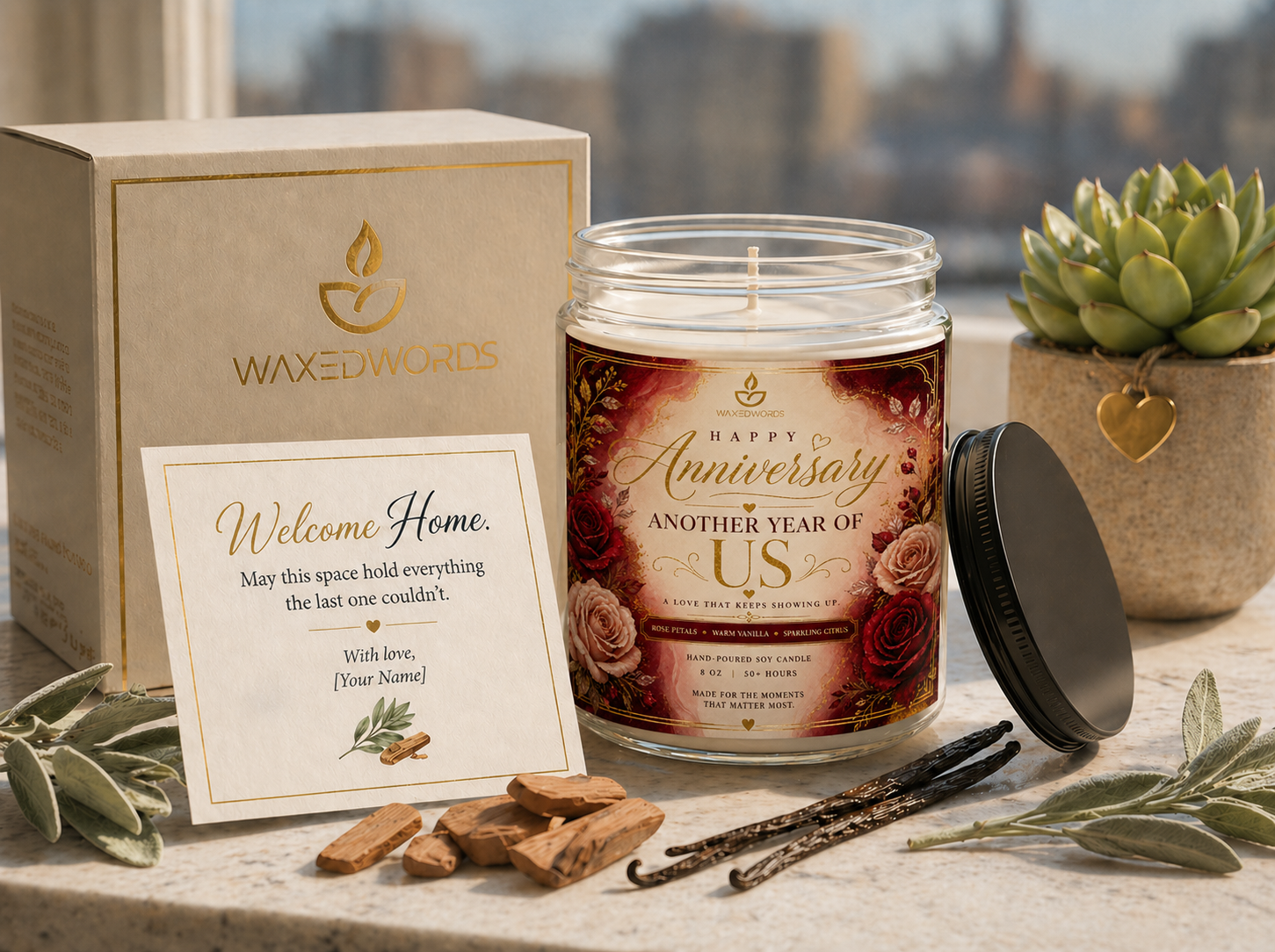 Anniversary Candle Gift Box - Image 5