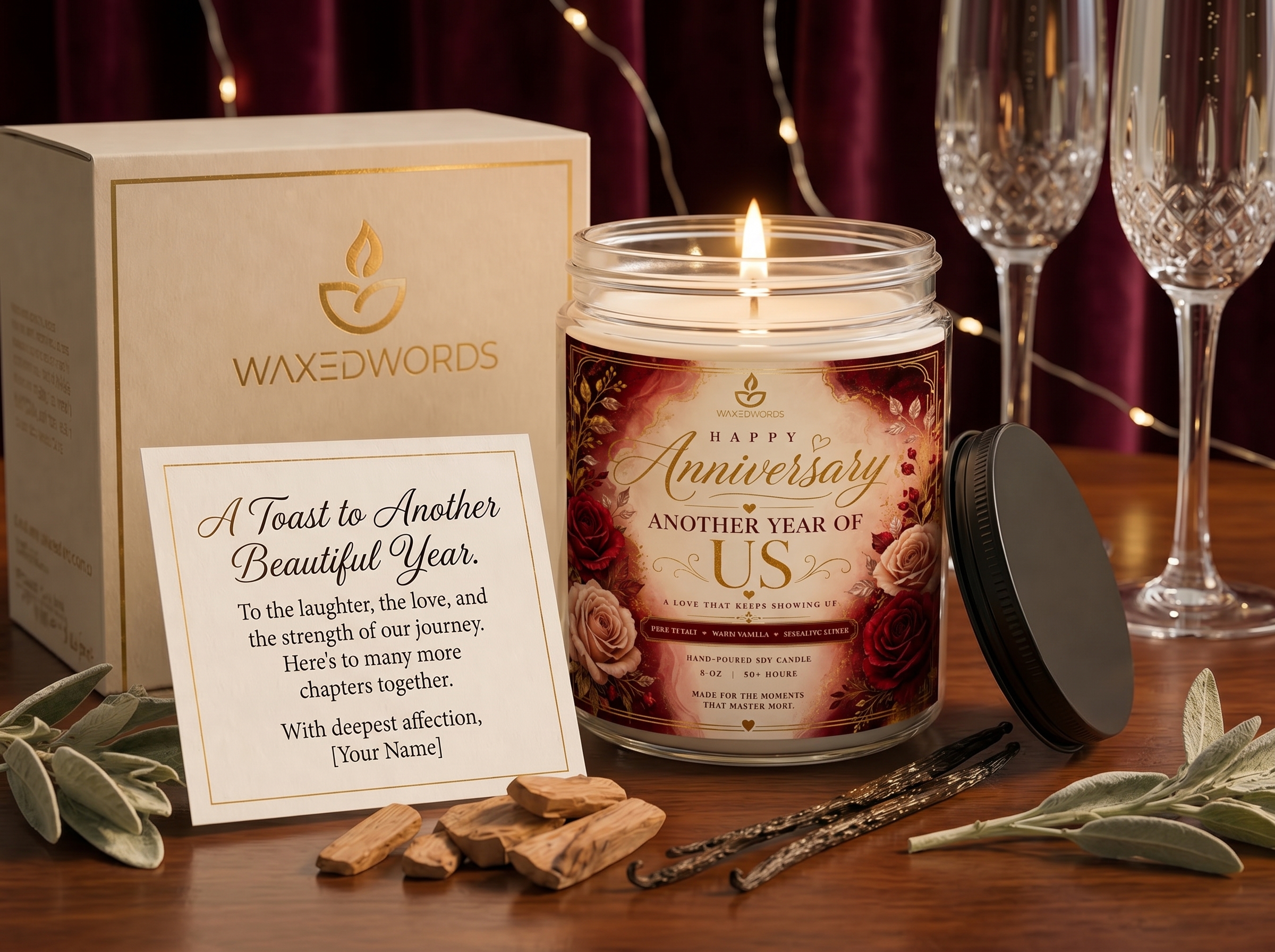 Anniversary Candle Gift Box - Image 6