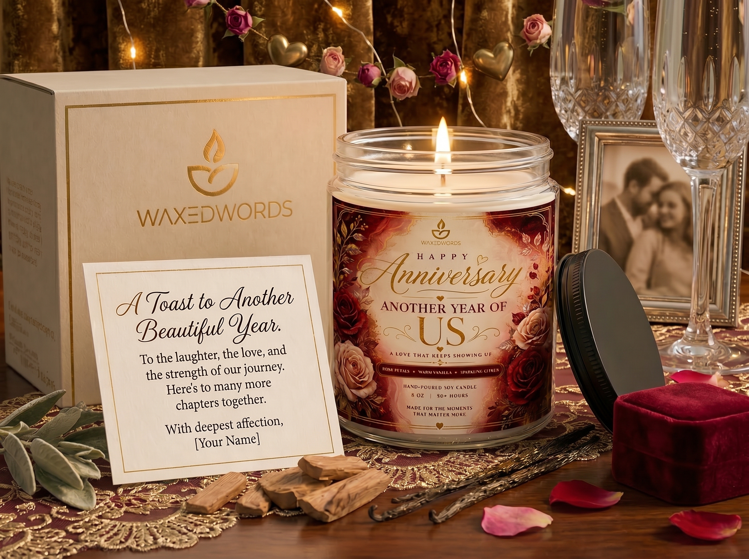 Anniversary Candle Gift Box - Image 7