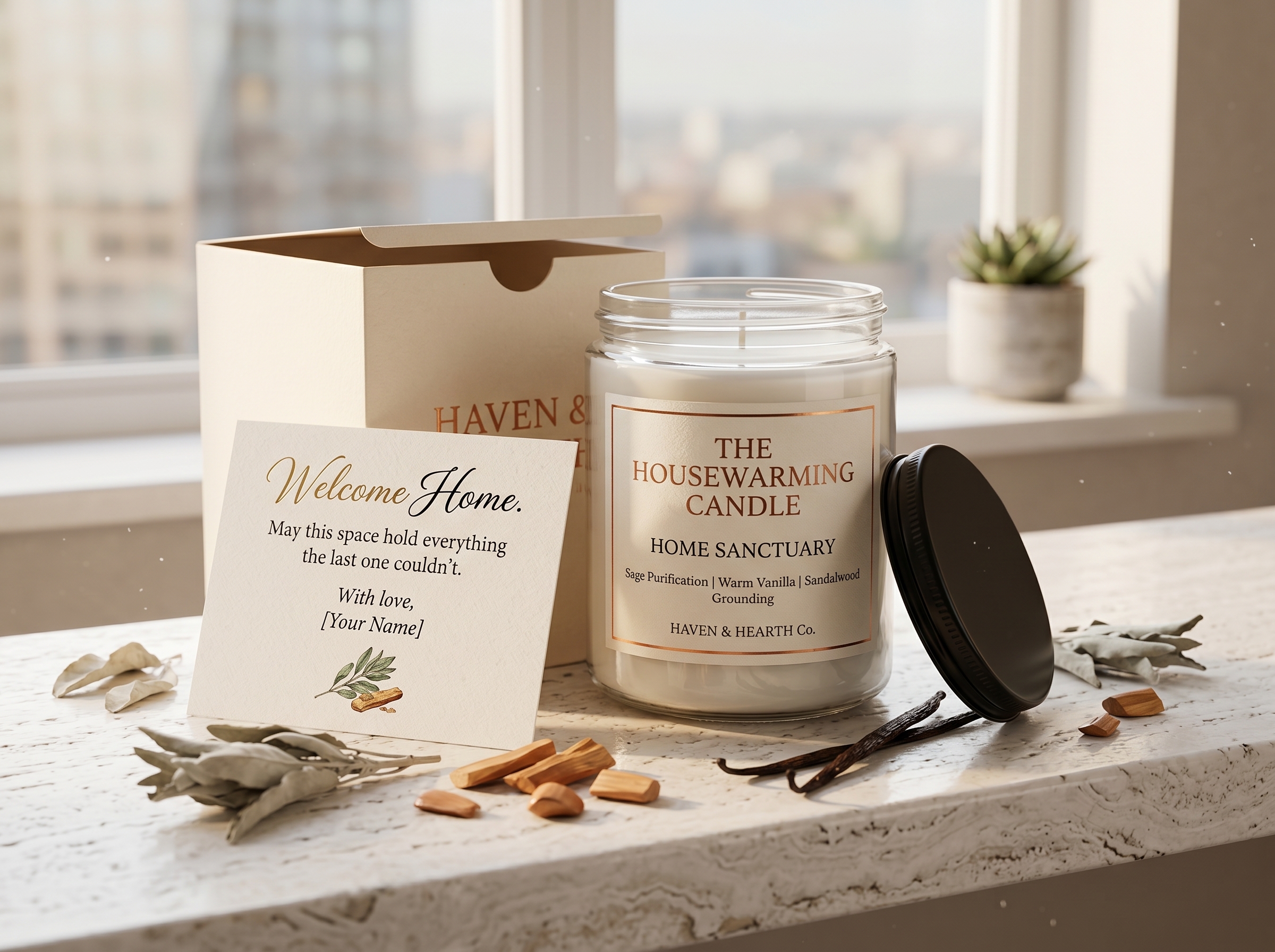 Home Sanctuary | The Ultimate Luxury Housewarming Gift Candle – Turn Any House Into a Home - Image 4