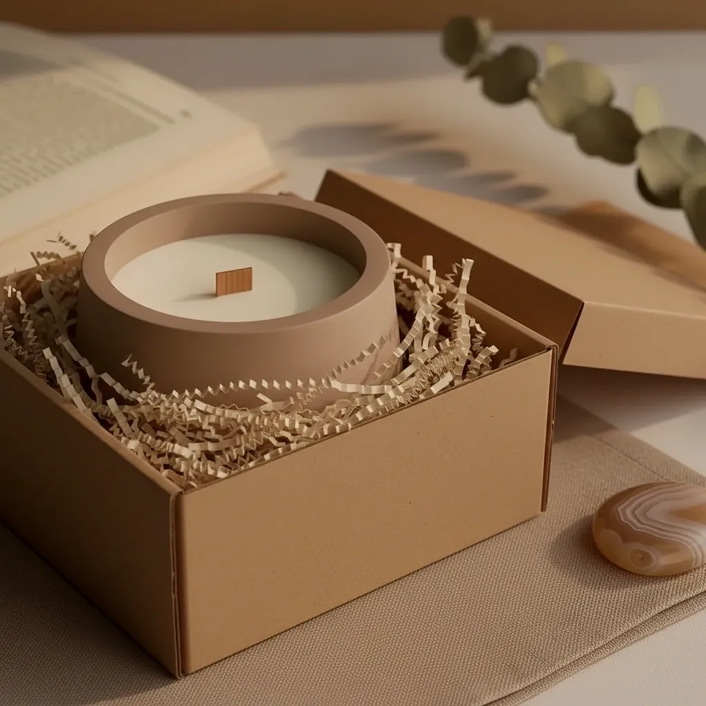 Calm in Chaos Ceramic Candle with Lid – Wood Wick Luxury Candle, Minimalist Spa Gift - Image 10