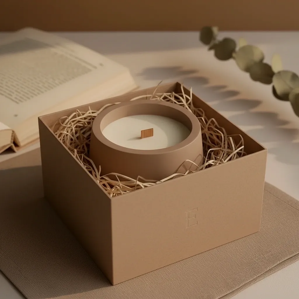 Calm in Chaos Ceramic Candle with Lid – Wood Wick Luxury Candle, Minimalist Spa Gift - Image 14