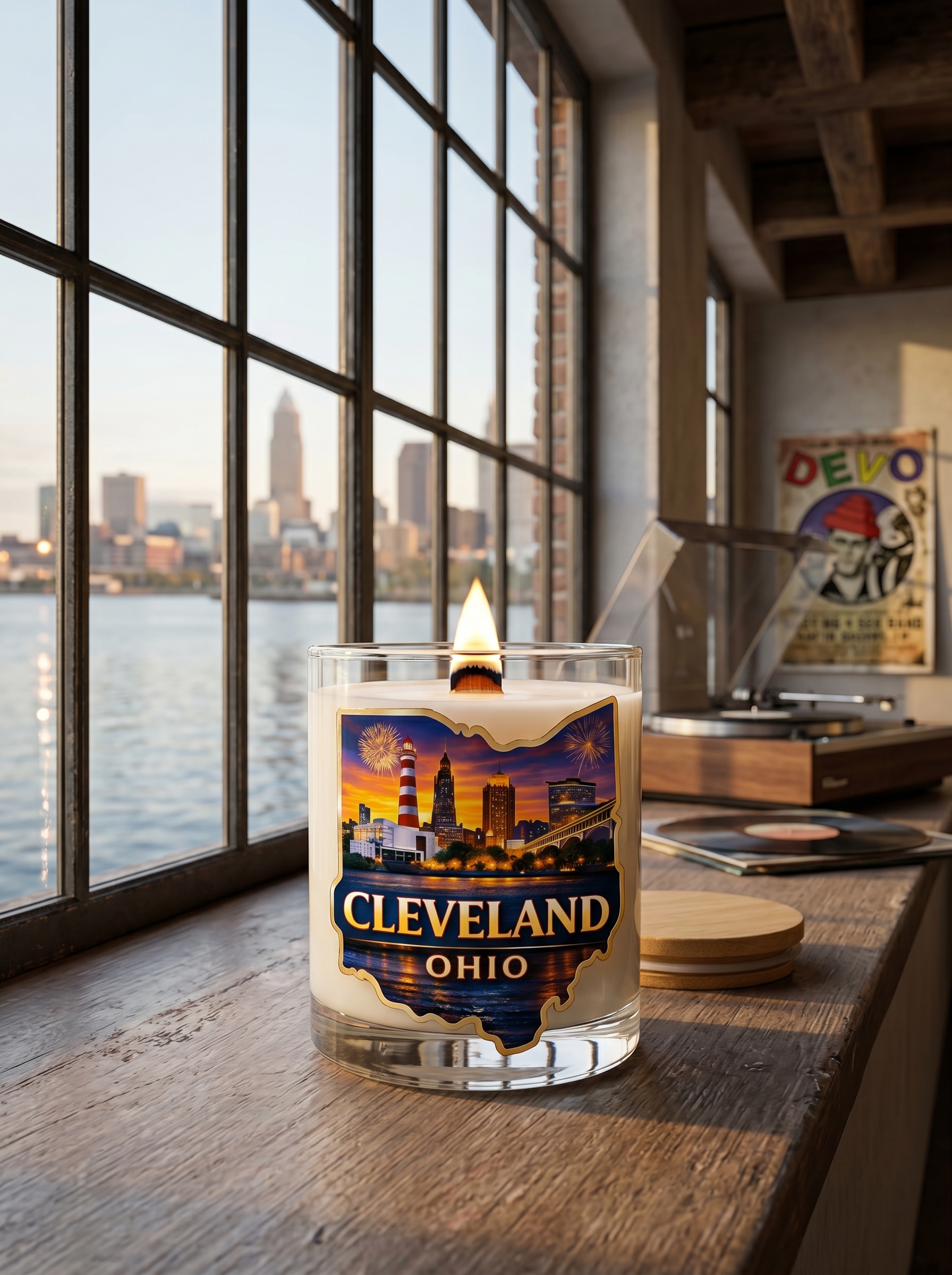 Lake Erie Breeze: The Definitive Cleveland City Candle | Feel the Crisp, Refreshing Spirit of The Land