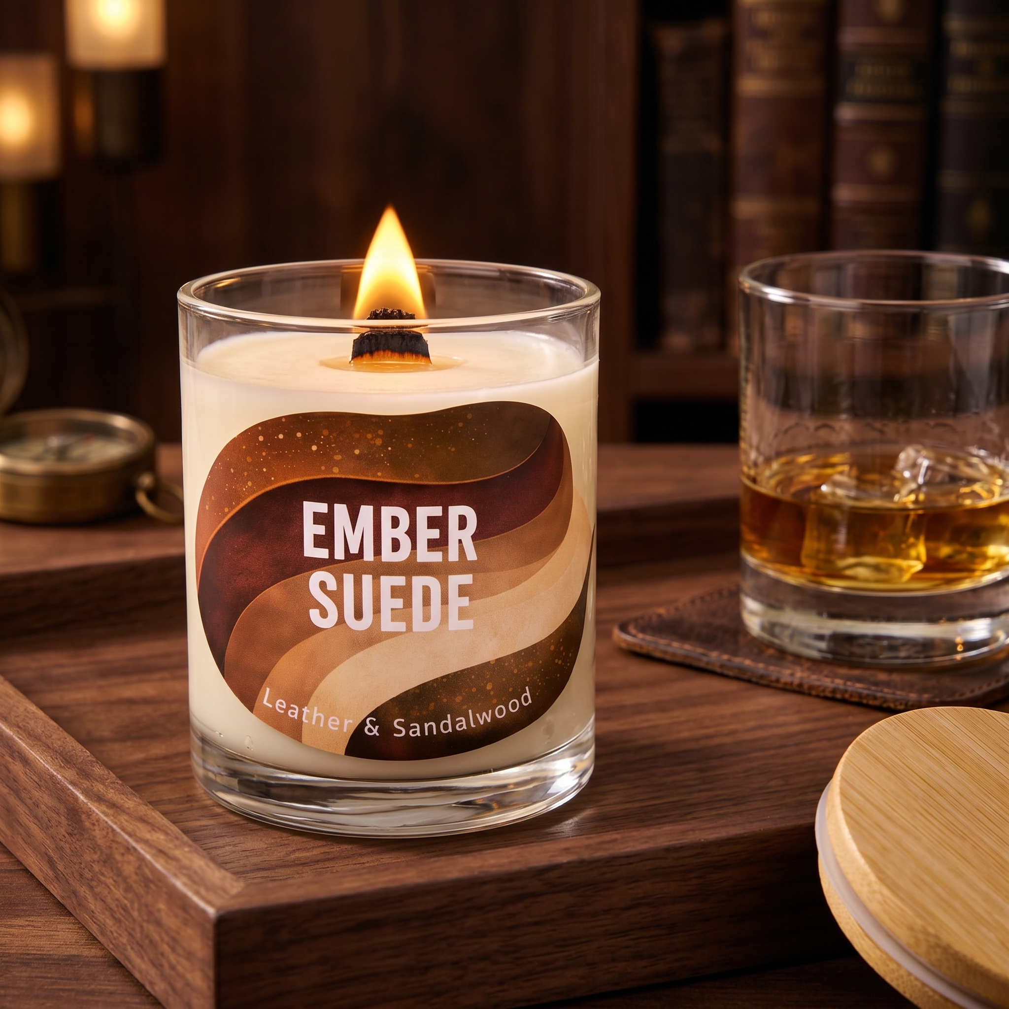 Ember Suede — The Refined Leather & Sandalwood Candle for Quiet Strength - Image 4