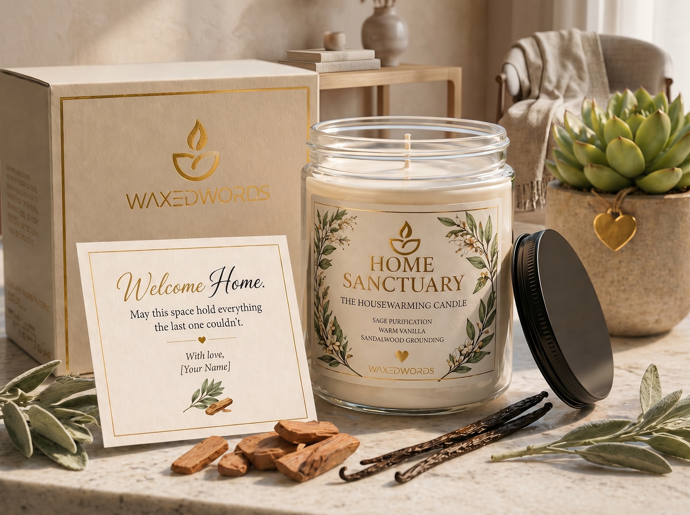 Home Sanctuary | The Ultimate Luxury Housewarming Gift Candle – Turn Any House Into a Home