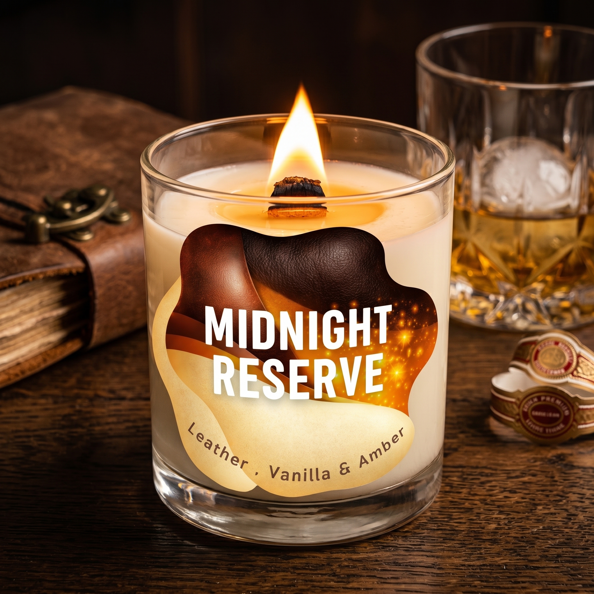 Midnight Reserve — The Powerful Leather & Amber Candle That Commands Attention - Image 3