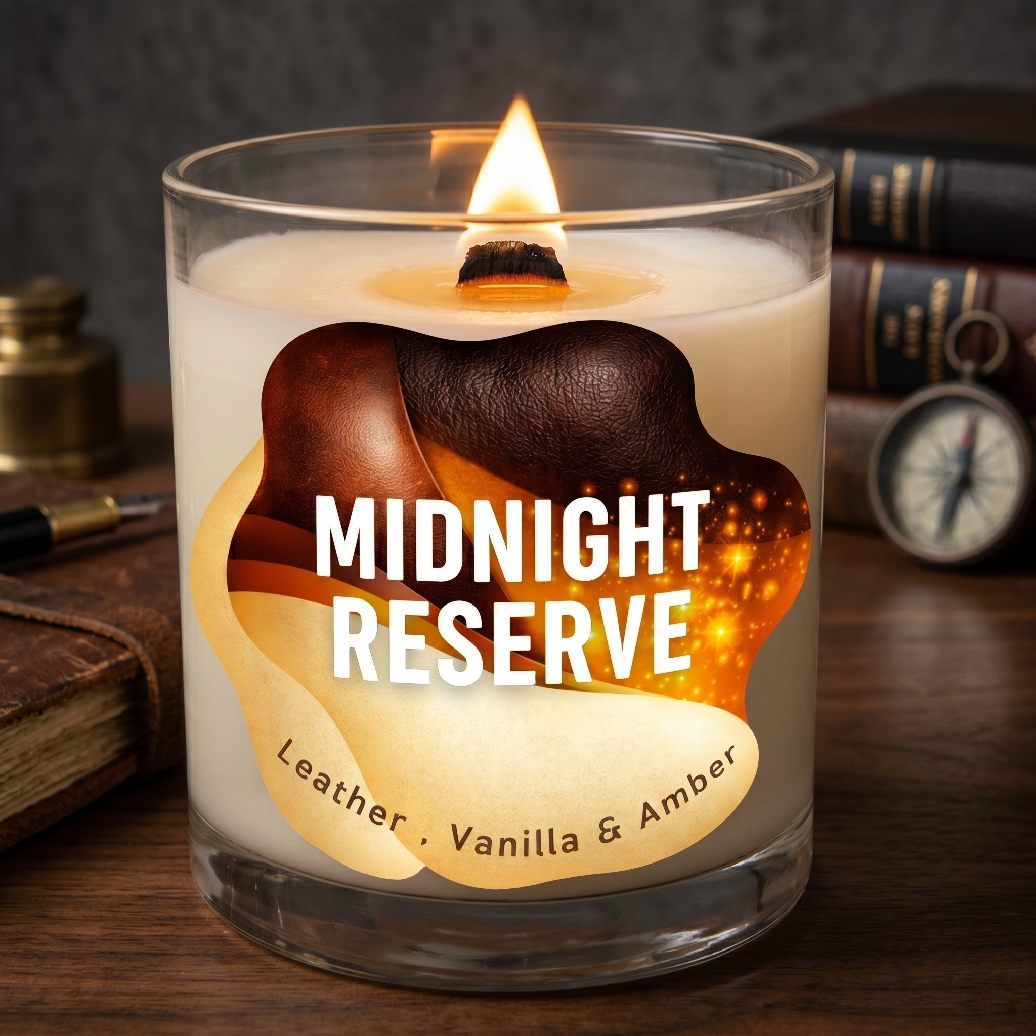 Midnight Reserve — The Powerful Leather & Amber Candle That Commands Attention - Image 4