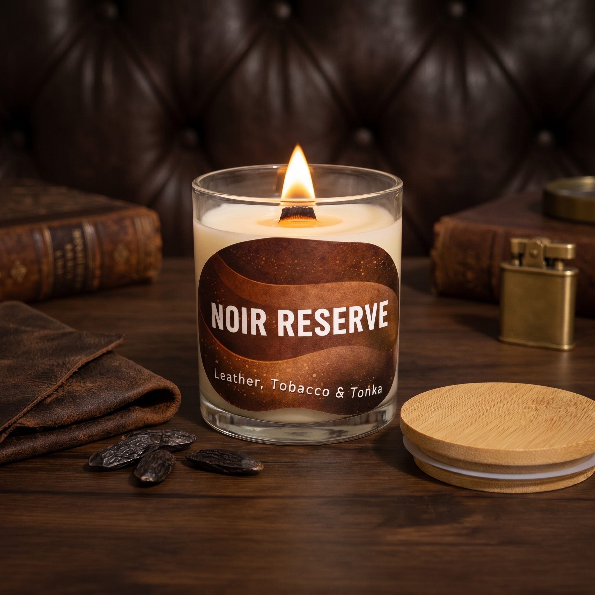 Noir Reserve — The Addictive Tobacco & Leather Candle for Magnetic Evenings - Image 3