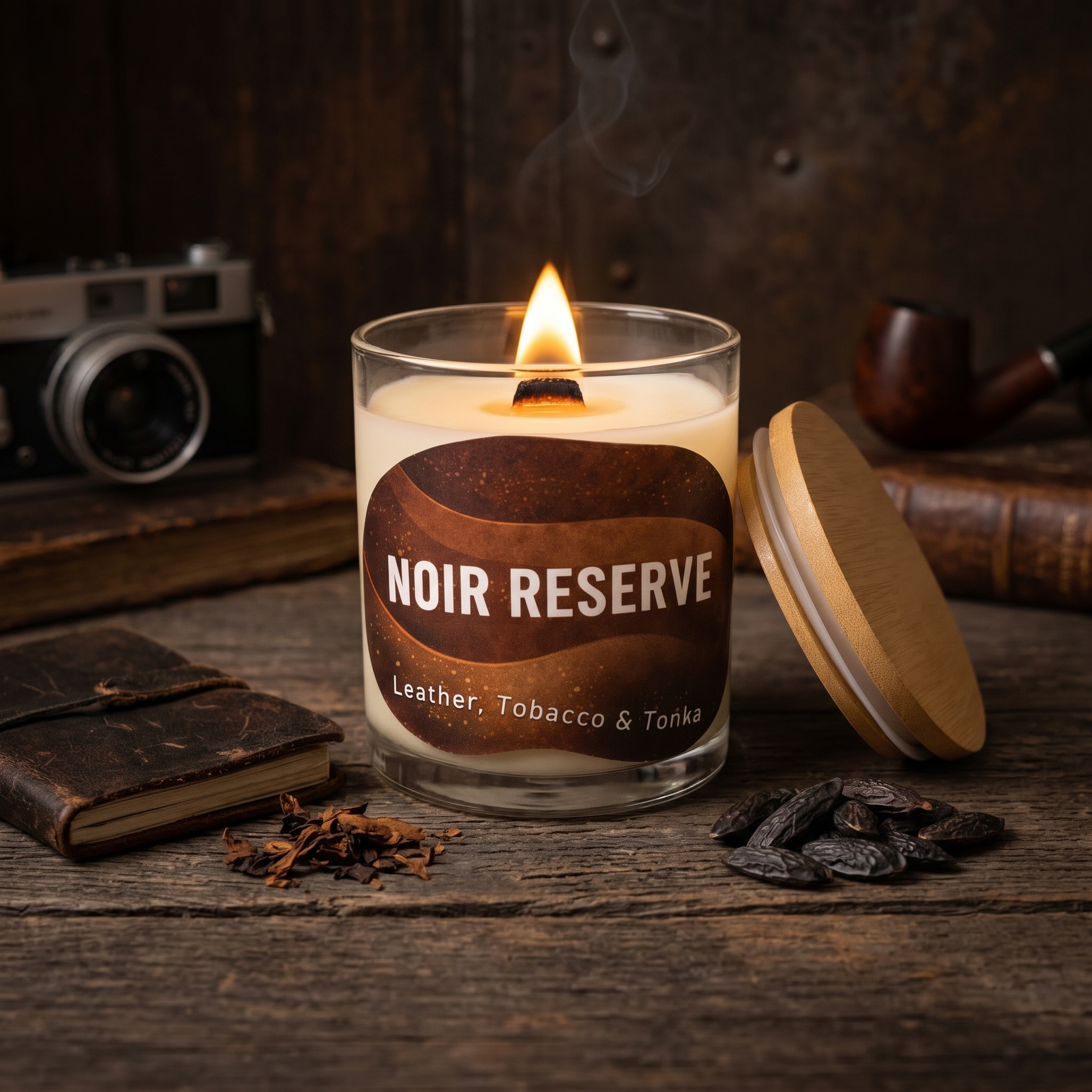Noir Reserve — The Addictive Tobacco & Leather Candle for Magnetic Evenings - Image 4