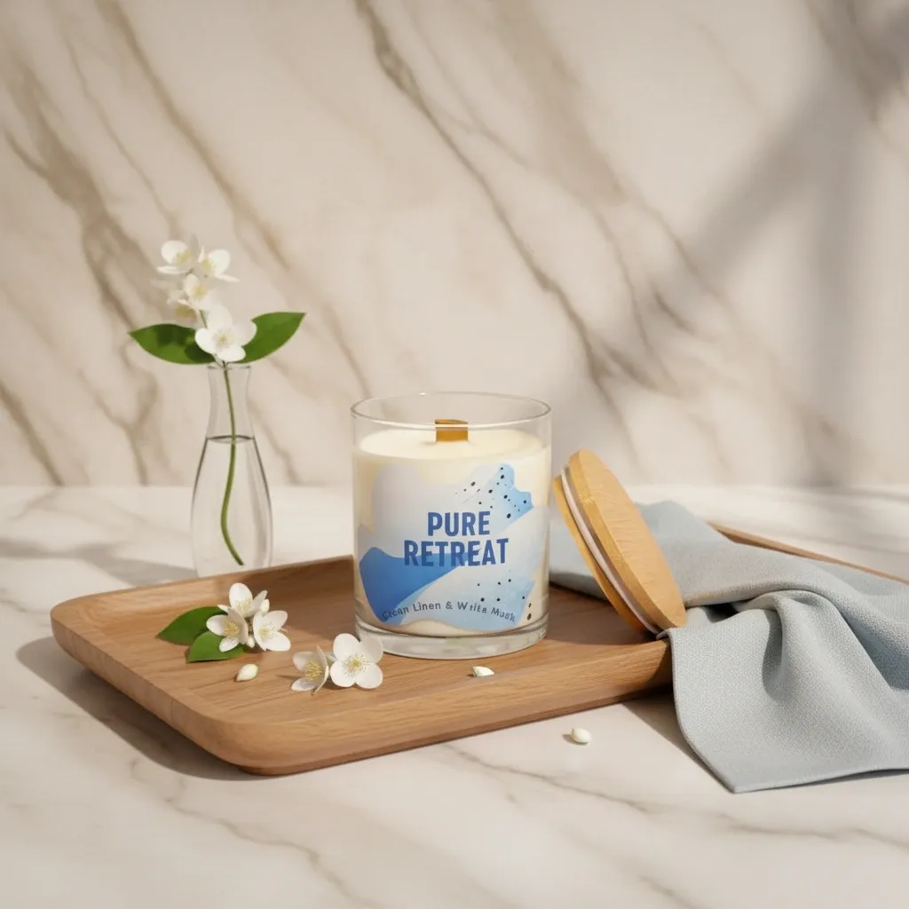 Pure Retreat — The Clean Linen & White Musk Candle That Makes Your Entire Home Feel Reset - Image 3