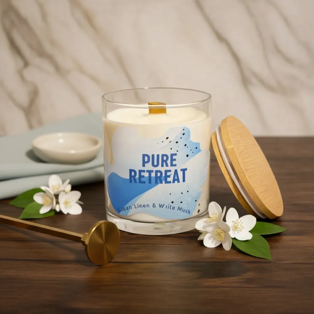 Pure Retreat — The Clean Linen & White Musk Candle That Makes Your Entire Home Feel Reset - Image 4