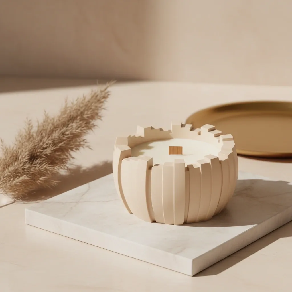 Balance Vessel, Stillform Ceramic Candle – Calm in Chaos Collection | Sculpted Luxury Spa Candle