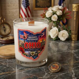 Ohio Veterans Memorial Day Candle