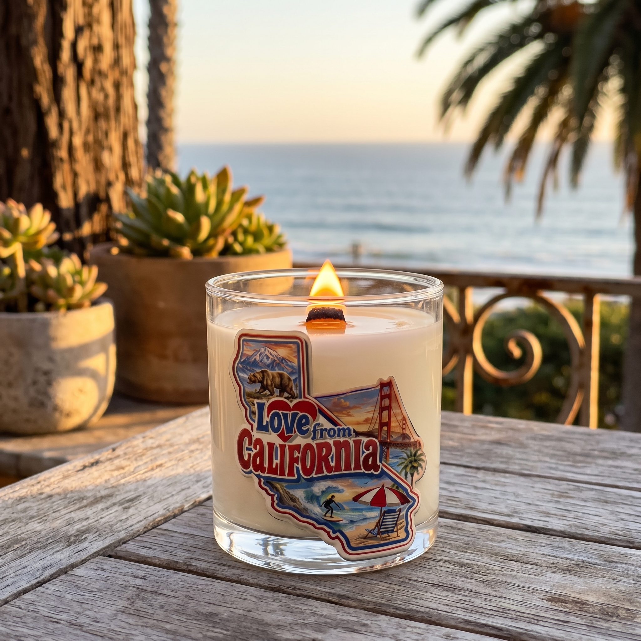 Golden Coast California Candle – Sea Salt, Lemon, Redwood & Sandalwood - Image 3