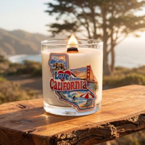 Golden Coast California Candle – Sea Salt, Lemon, Redwood & Sandalwood