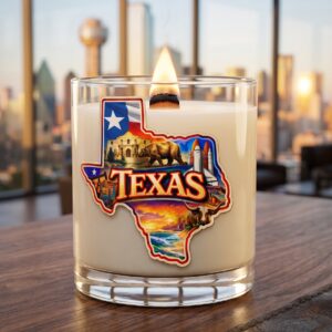 Lone Star Leather Texas Candle – Leather, Sagebrush & Mesquite Smoke