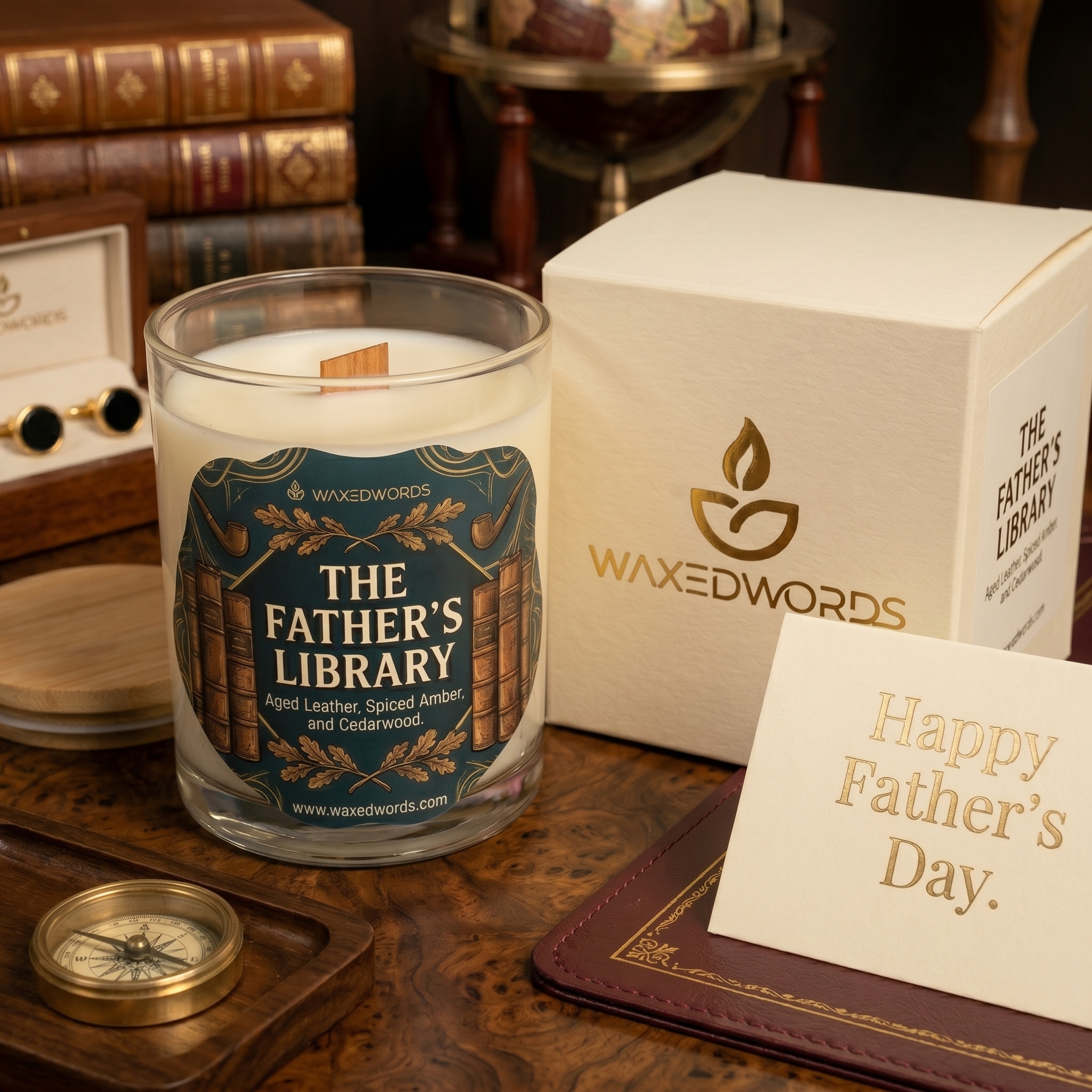 The Father’s Library™ | The Candle That Feels Like Wisdom, Warmth & Home - Image 2